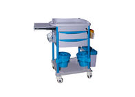 Hospital Equipment Medical Storage Trolley Therapy Cart With Waste Bin For Clinic