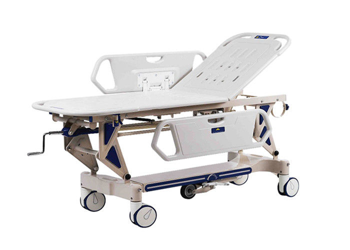Hospital Manual Transport Stretcher Cart Medical Emergency Trolley For Virus Situation
